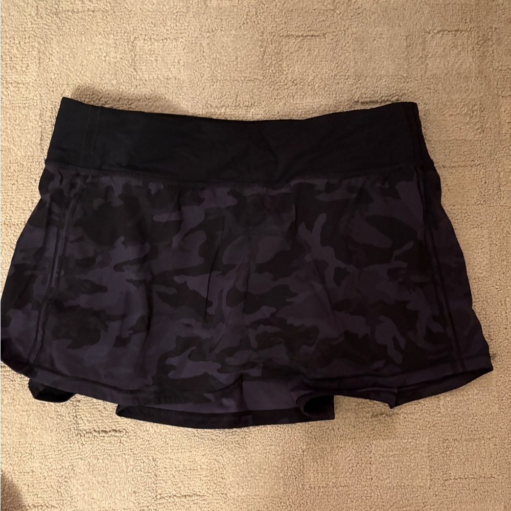 Lululemon Athletica Black Camo Skort